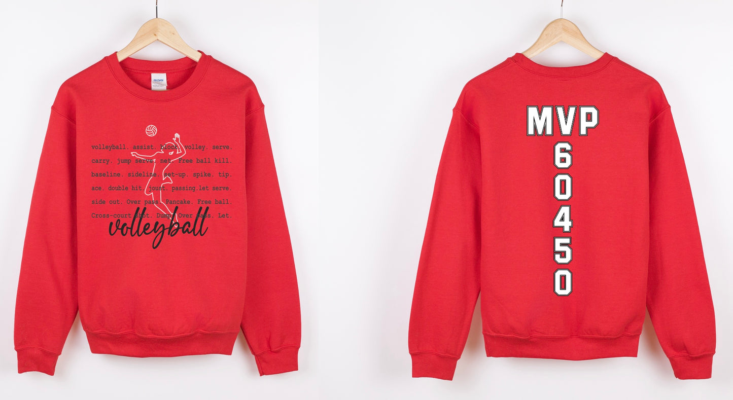 MVP 60450 Volleyball: Front/Back