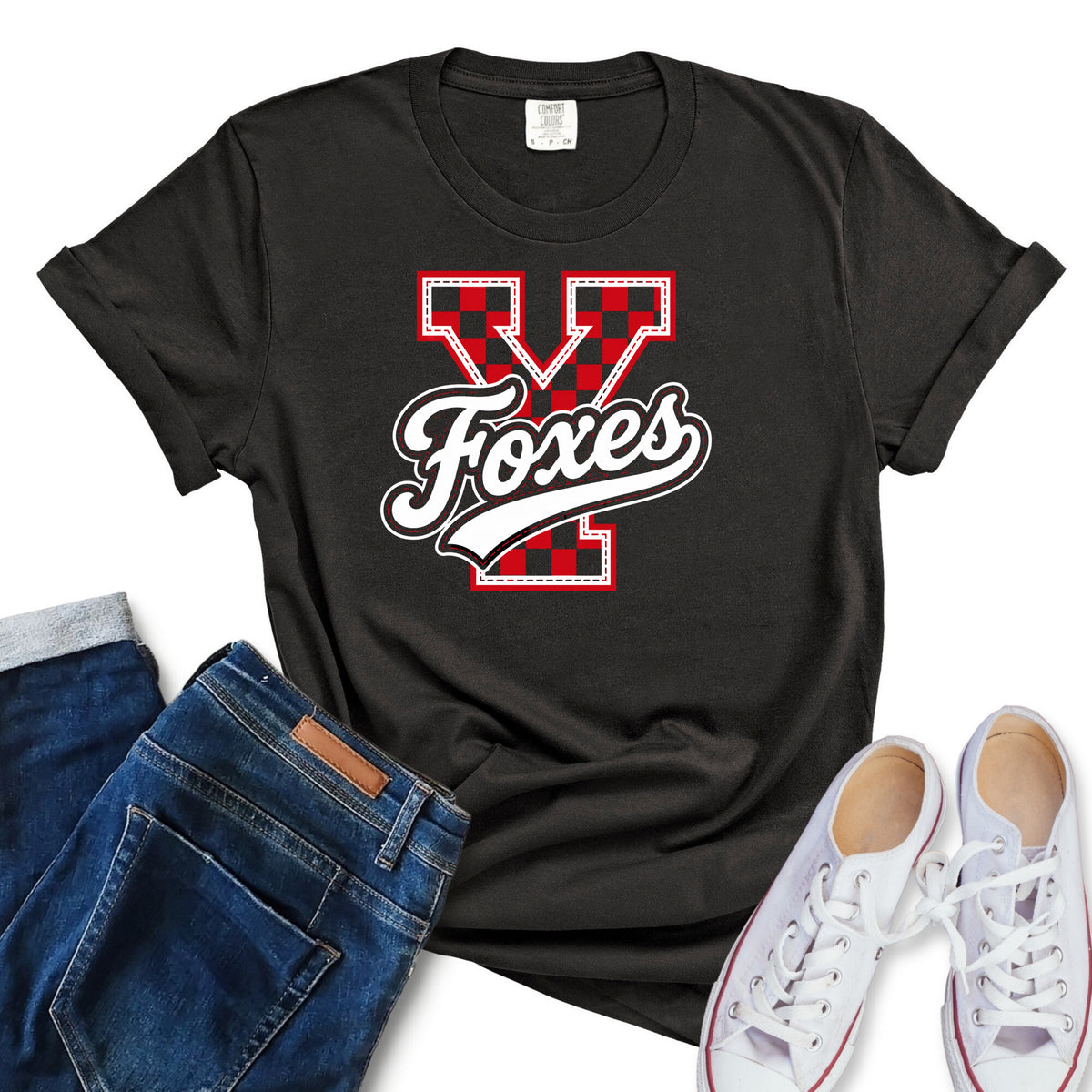 Yorkville Spiritwear: Checkered (Comfort Colors)