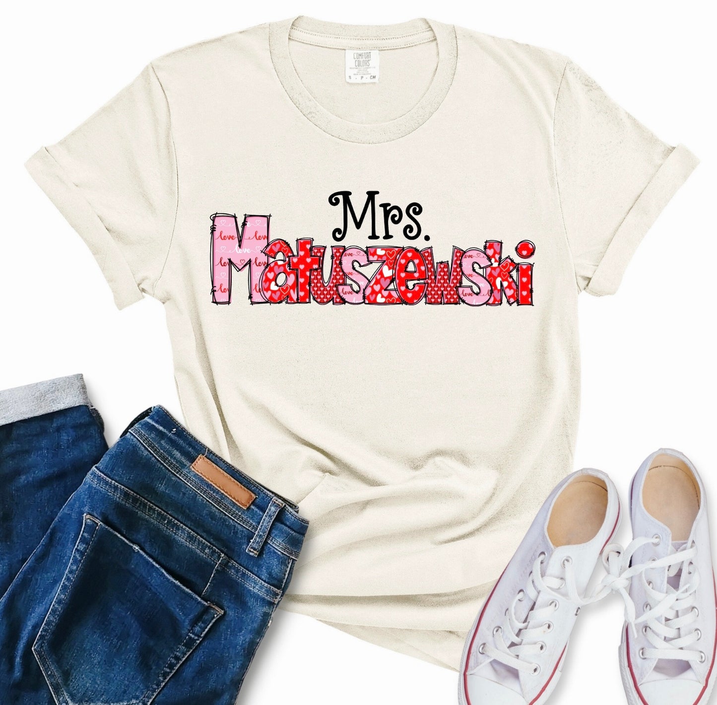 Customizable Teacher Valentine's Shirt
