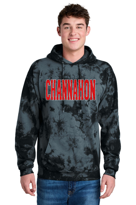 Channahon Spiritwear: Varsity Black TieDye