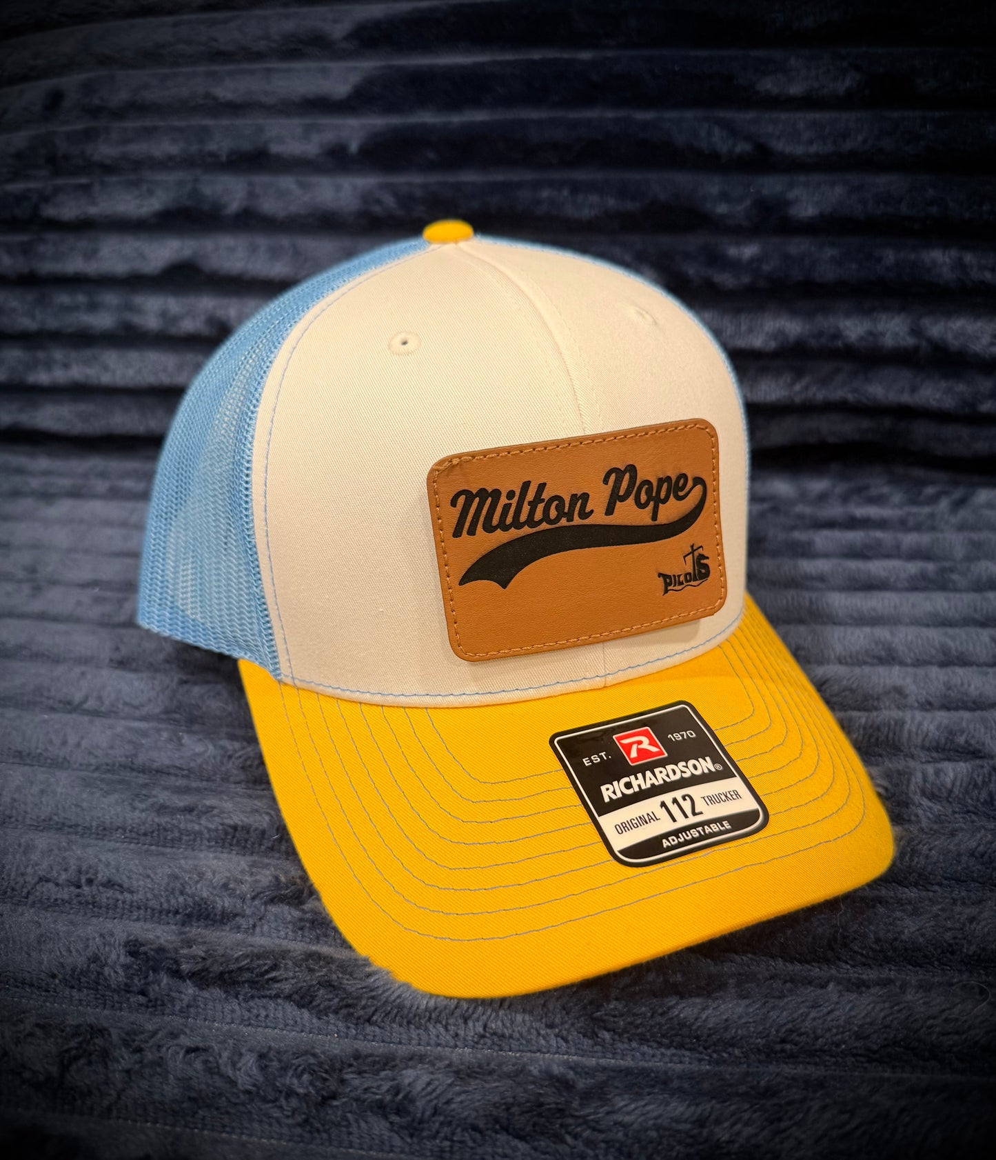 Milton Pope Spiritwear: Rectangle Patch (Brown)